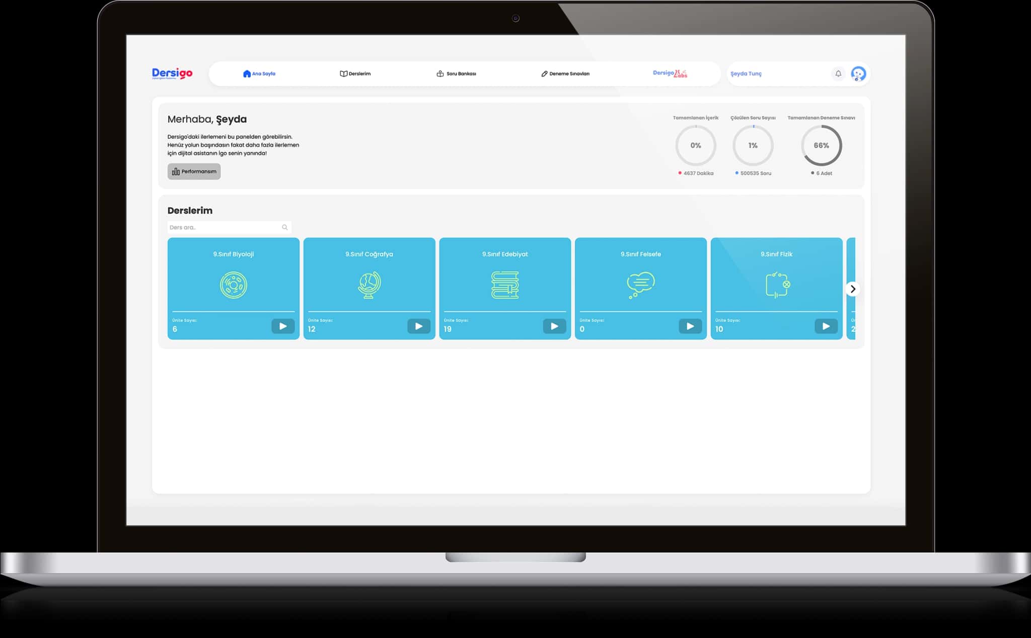 Öğrenci DashBoard